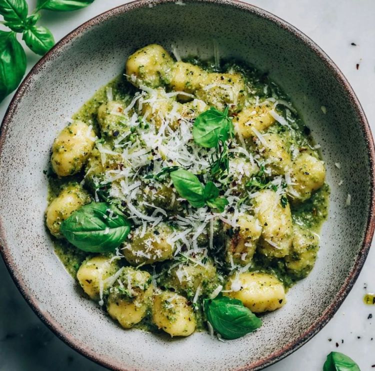 Creamy Basil Pesto Gnocchi recipe