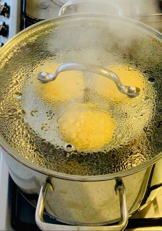 Step 1.2: Cover the idli stand in the pot or steamer with a lid