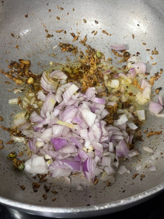 Step 2.1: Add onions and cook until soft and lightly golden