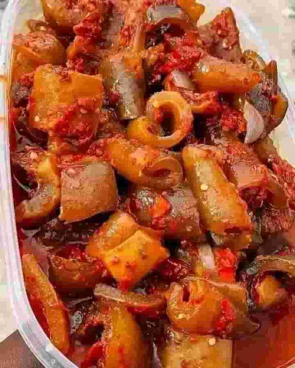 Peppered Kpomo (Cowskin) recipe