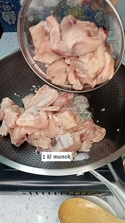 Step 1.1: If not pre-cut, chop the chicken thighs or drumsticks into smaller pieces for quicker cooking