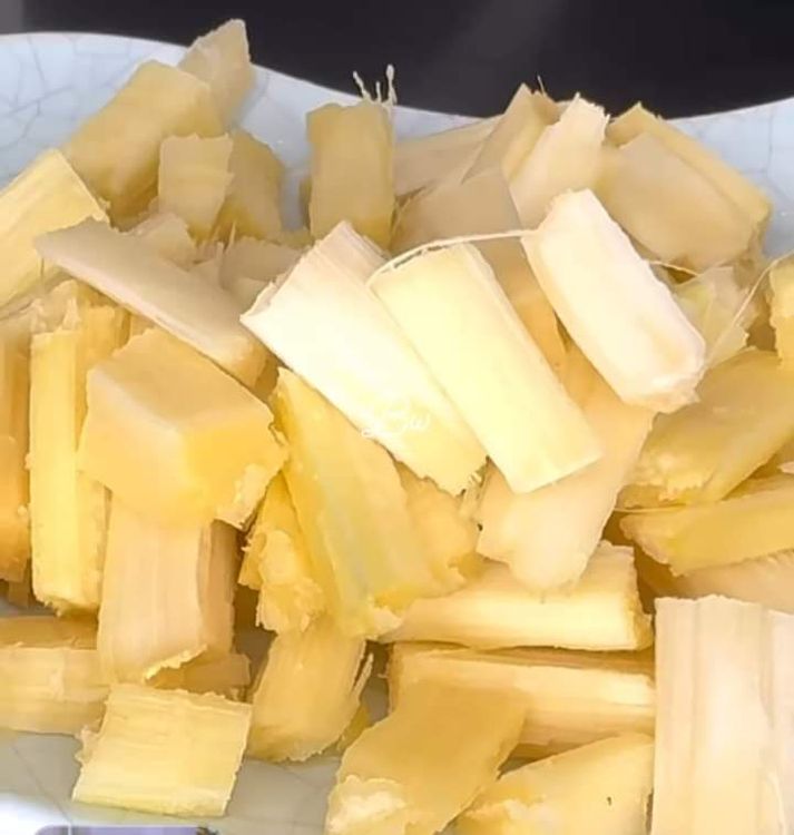 Step 1.1: Cut the sugar cane into smaller sizes