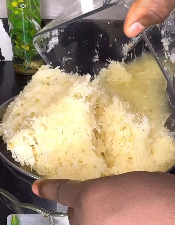 Step 1.1: Separate the chaff from the juice using a sieve