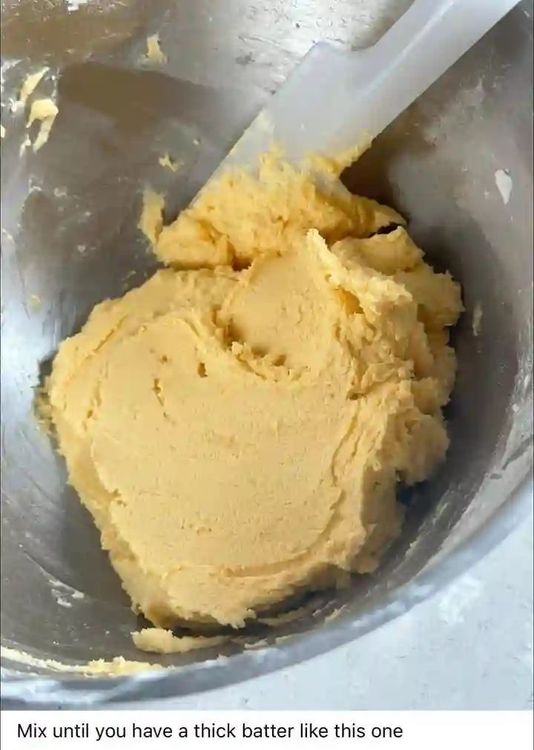 Step 1.1: Mix until you have a thick dough