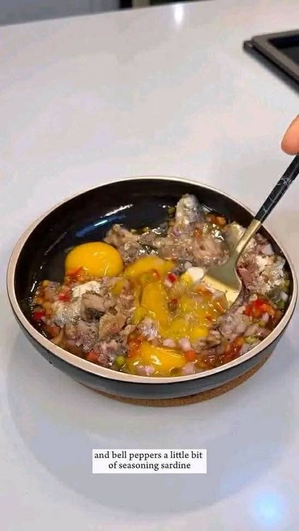 Step 1.3: Add the sardine and mash it into the mixture