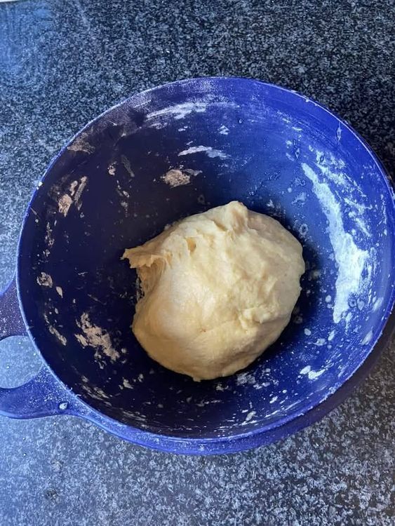 Step 1.1: Mix well to form a dough