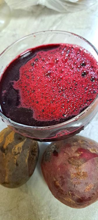 Step 1.1: Blend the beetroot pieces with water until smooth
