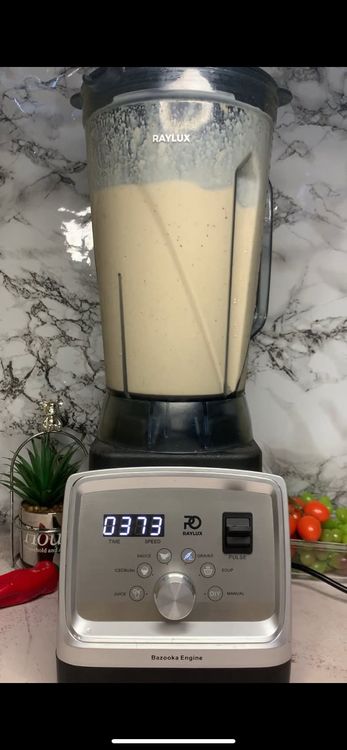 Step 1.5: Pour all the other ingredients into your blender, add enough tigernut milk, and blend until smooth