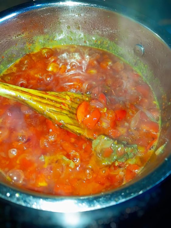 Step 1.2: Add the cooked beef and beef stock to the pot