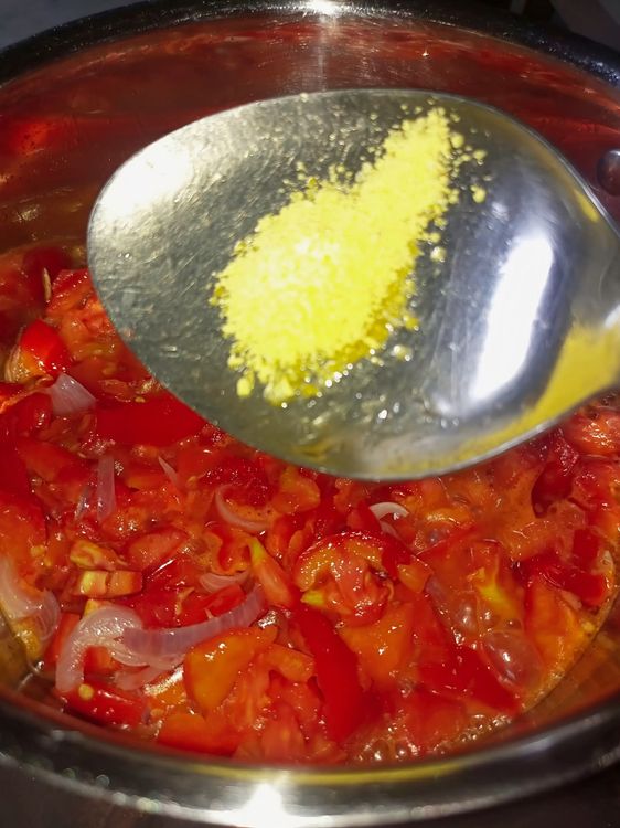 Step 1.3: Add garlic powder, ginger powder, onion powder, chicken Maggi seasoning, coarsely grinded fresh peppers, and salt