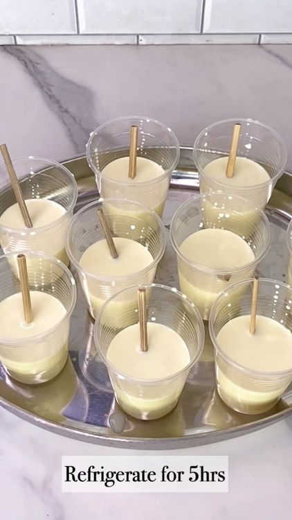 Step 1.1: Insert sticks into the mixture if using takeaway cups