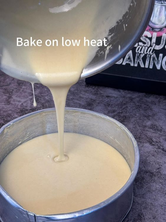 Step 1.2: Pour the batter into the prepared pan