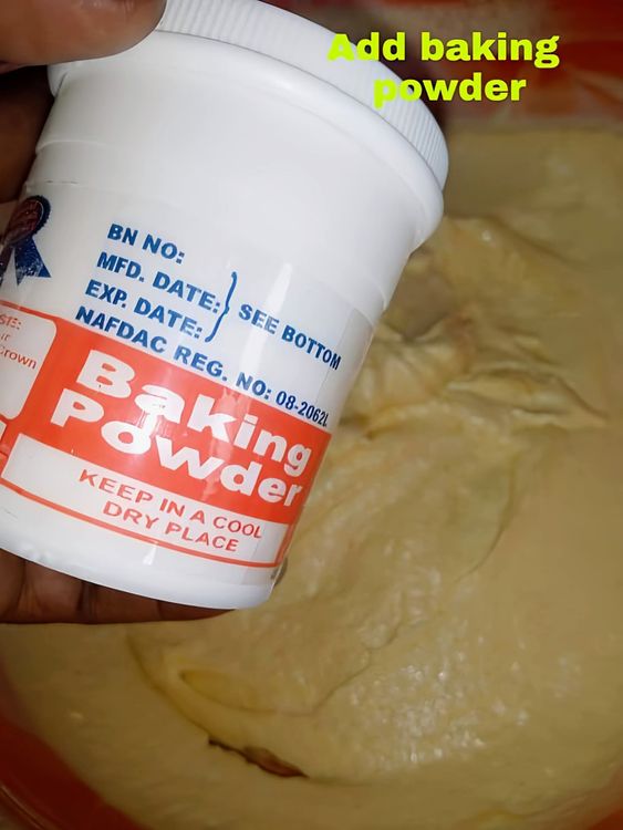 Step 1.3: Add milk flavor, baking powder, and any flavor of your choice