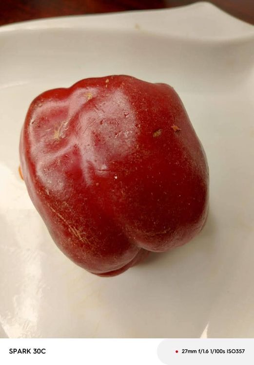Step 1.2: Cube the green and red bell peppers