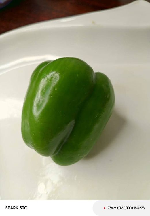 Step 1.1: Cube the green and red bell peppers