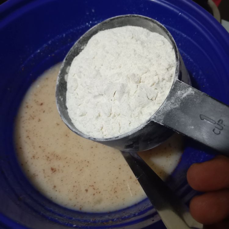 Step 1.1: Add self-raising flour