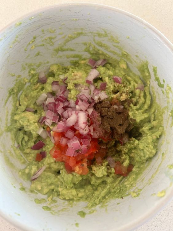Step 2.1: Mix in the lime juice, salt, and pepper