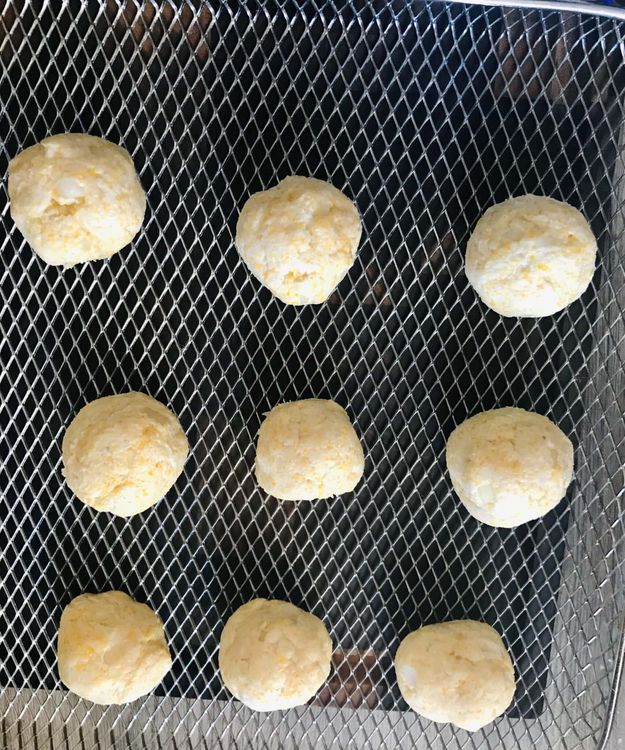 Step 1.1: With wet hands, roll the batter into smooth balls of dough
