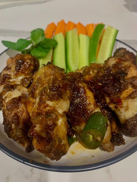 Sweet & Spicy Chicken Wings recipe