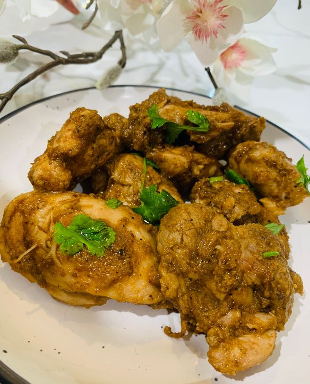Onions infused Chicken Roast  recipe