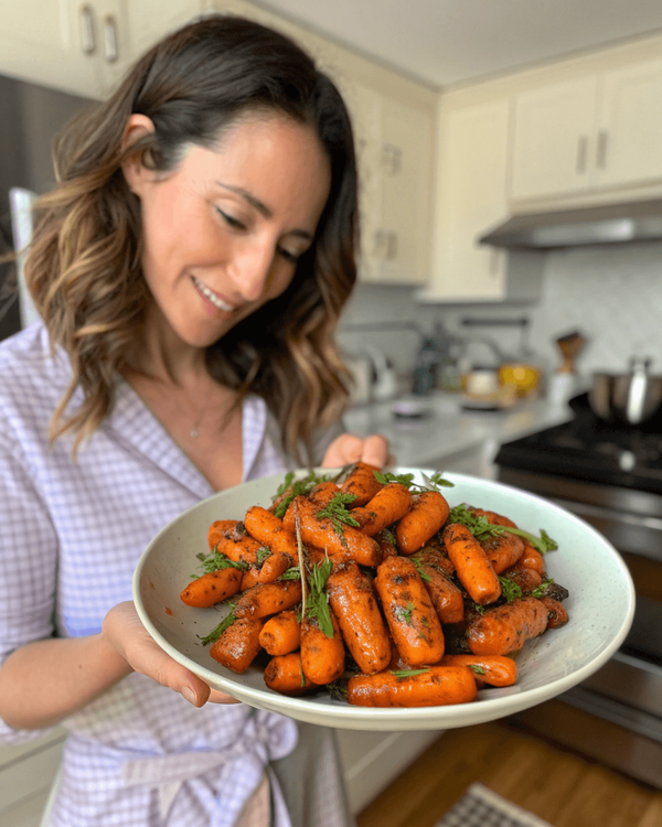 Honey Garlic Roasted Baby Carrots recipe