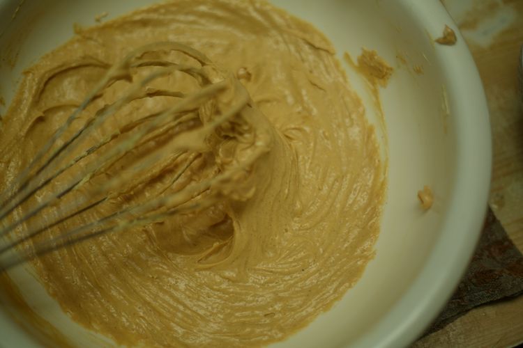 Step 1.1: **then add egg and vanilla and beat together till creamy**
