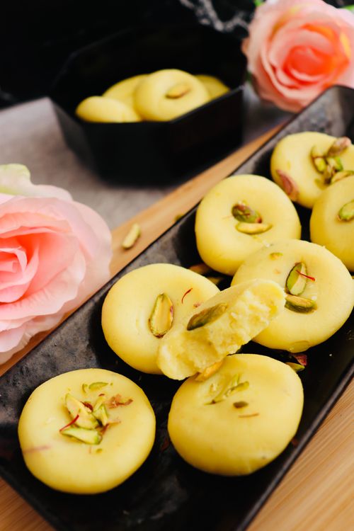 Instant Kesar Peda  recipe