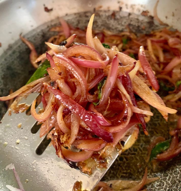 Step 3.2: Sauté crushed garlic in the oil over medium-high