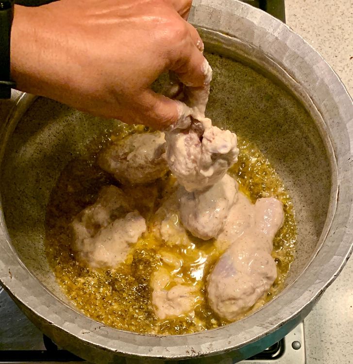 Step 3.1: Reheat the oil over medium to high heat