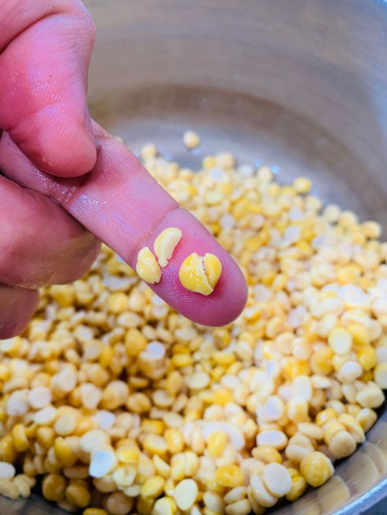 Step 1.2: Wash the chana dal well and soak for 4–5 hours
