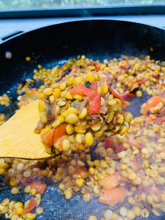 Step 3.2: Add tomatoes and salt
