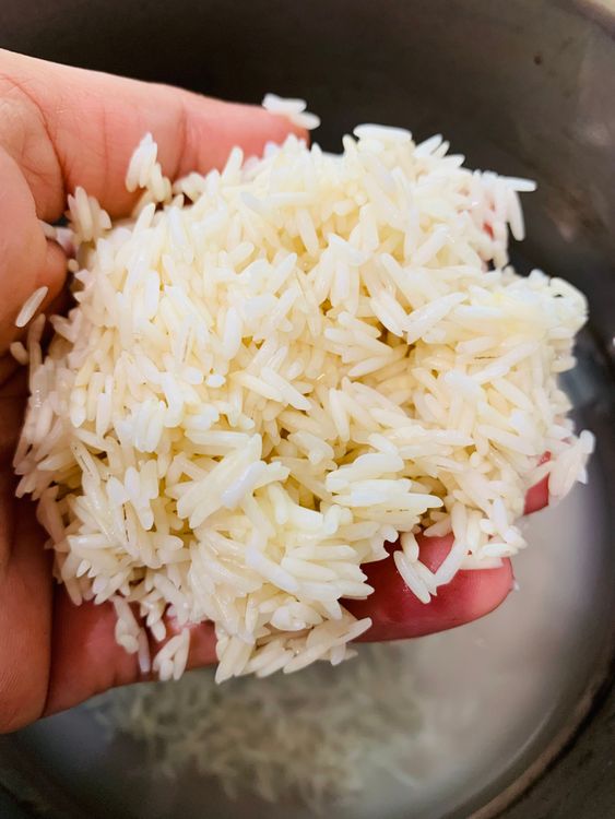 Step 1.1: Rinse the basmati rice and soak for 30 minutes