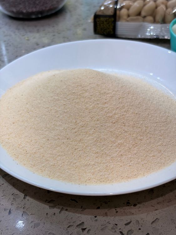 Step 1.2: Dry roast the rava on medium heat until fragrant and lightly golden