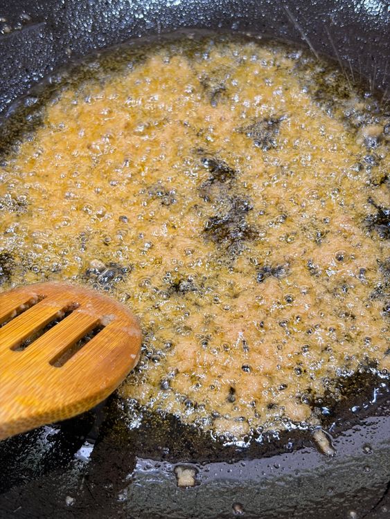 Step 3.2: Add ginger–garlic paste and sauté for 1–2 minutes until fragrant and lightly golden