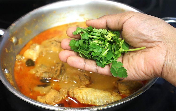 Step 1.1: Finally, garnish with coriander leaves