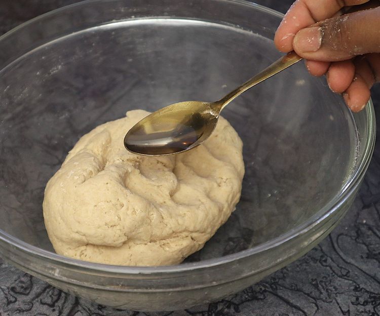 Step 1.3: Knead the dough tight, adding water as required