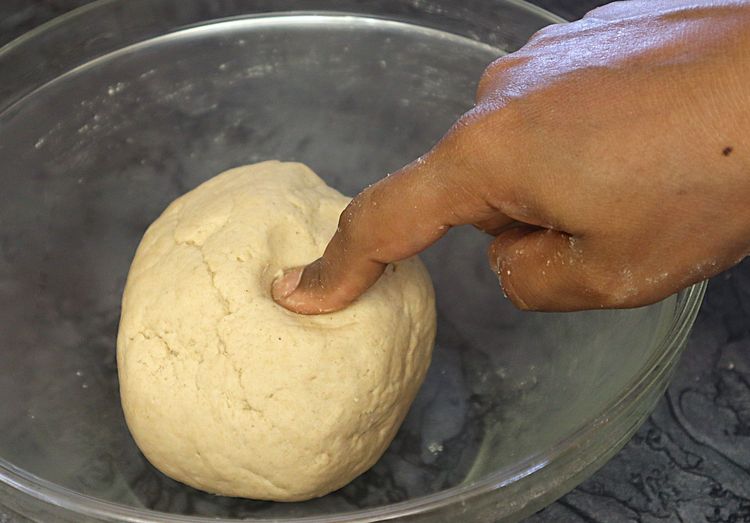 Step 1.4: Knead the dough tight, adding water as required