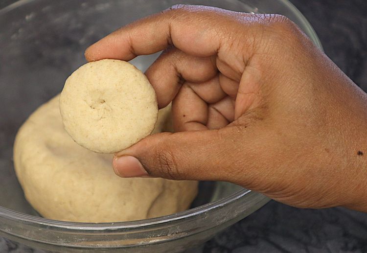 Step 1.1: Cut into pieces and roll them into small balls