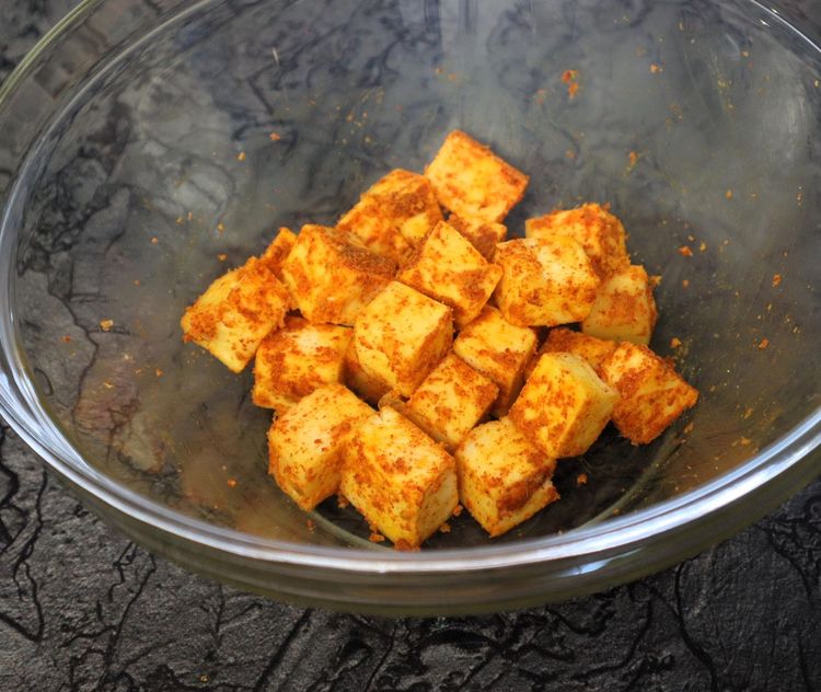 Step 1.1: Cover and rest for 10 minutes or more for marination