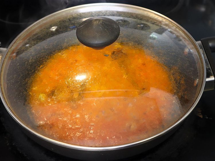 Step 2.5: Add tomato puree and mix well