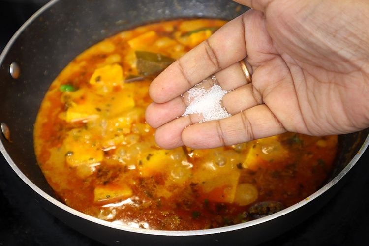 Step 2.1: add a pinch of Sugar to balance the tanginess