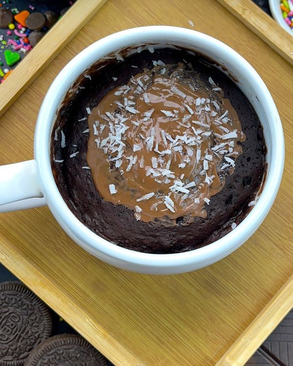 Bounty Bar Mug Cake| Eggless Mug Cake Recipe| 1- Minute Mug Cake recipe