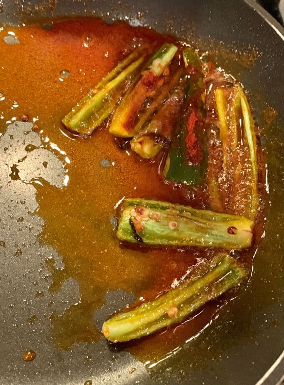Step 1.1: In a small frying pan, heat 2 tbsp oil over medium-high heat
