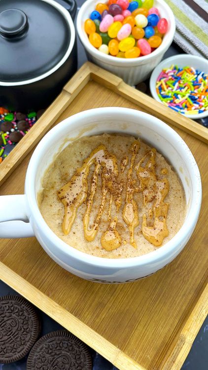 Step 3.1: Let the mug cake cool for a minute or two