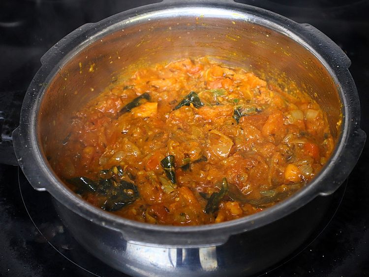 Step 1.6: Add red chilli powder, coriander powder, garam masala powder, and mutton masala powder