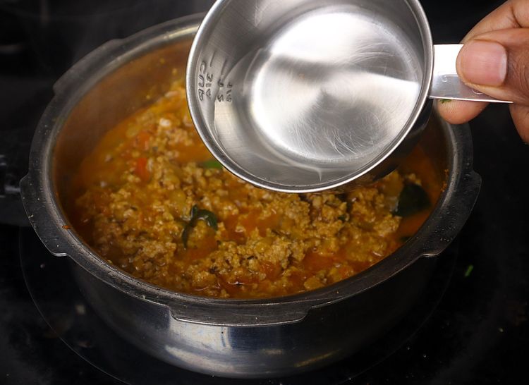 Step 1.1: Add water, mix well, and adjust the salt