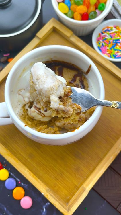 Step 3.2: Dig in and enjoy your cozy mug cake!