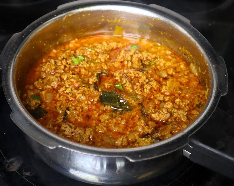 Step 1.2: Finally, add chopped coriander leaves and serve hot with rice, roti, naan, or biryani