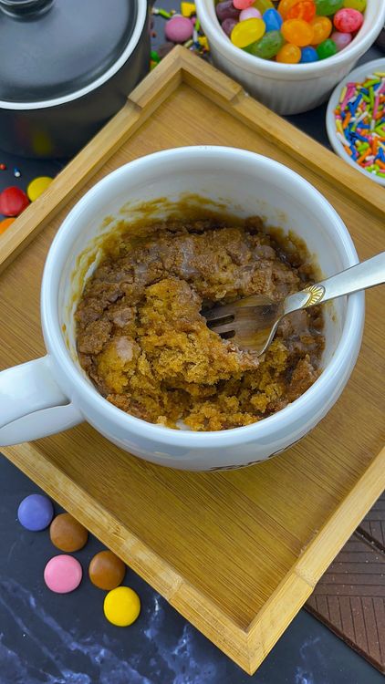 Step 6.3: Drizzle over the crumb topping for that bakery-style finish