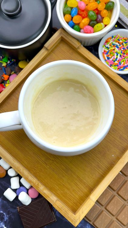 Step 2.1: Pour in the milk, melted butter or neutral oil, and vanilla extract